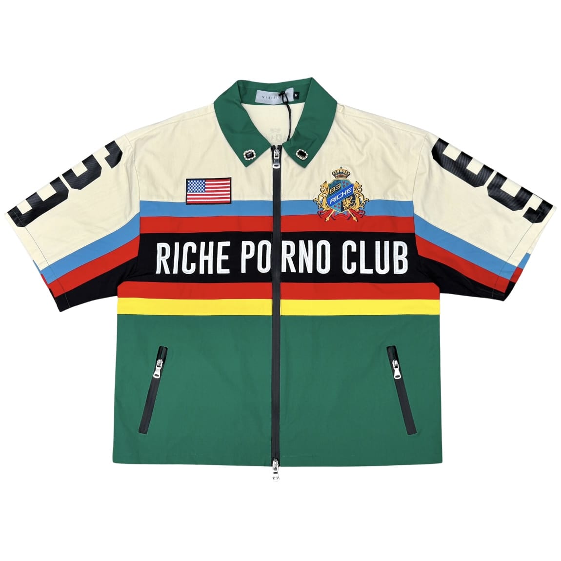 Vie Riche RPC Short Sleeve Jacket & Short Set (Green) VR2056/VR2057-GRN