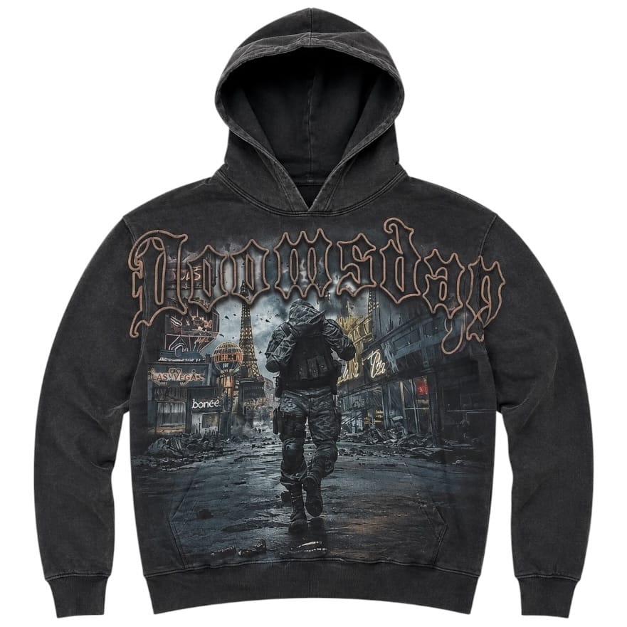 Concept La Doomsday Hoodie (Black Wash) CH-011