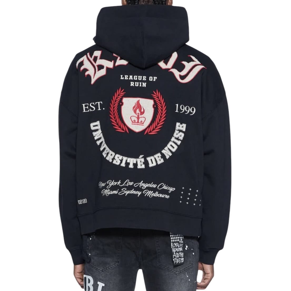 Ksubi League Ekcess Zip Hoodie (Jet Black) MSP26FL002