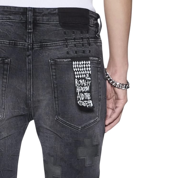 Ksubi Van Winkle Blakk Metal Idols Denim Jean (Charcoal) MSP26DJ035