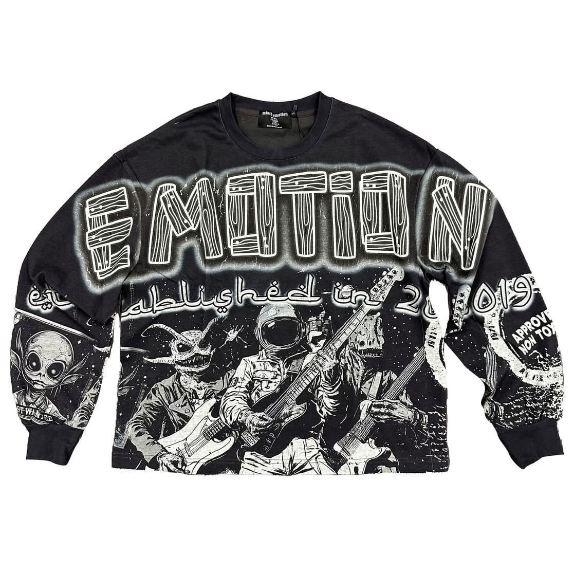 Mixed Emotion Astro Long Sleeve Tee (Black)