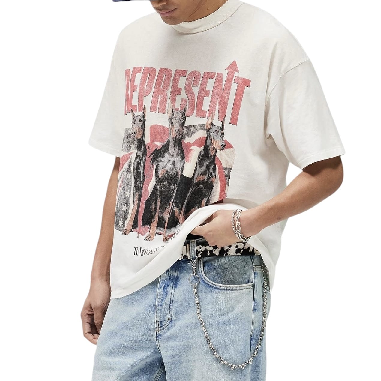 Represent Dream On Tour Tee (Washed Ecru) MLM100593-30
