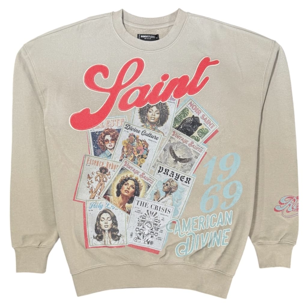Roku Studios Holy Power Faded Crewneck (Taupe) RK5482134-TAU