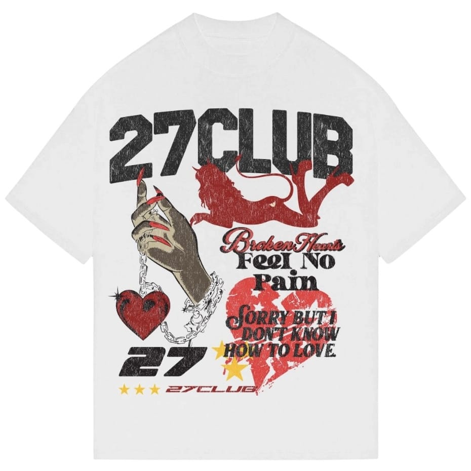 27Club Heart In Hand Tee (White)