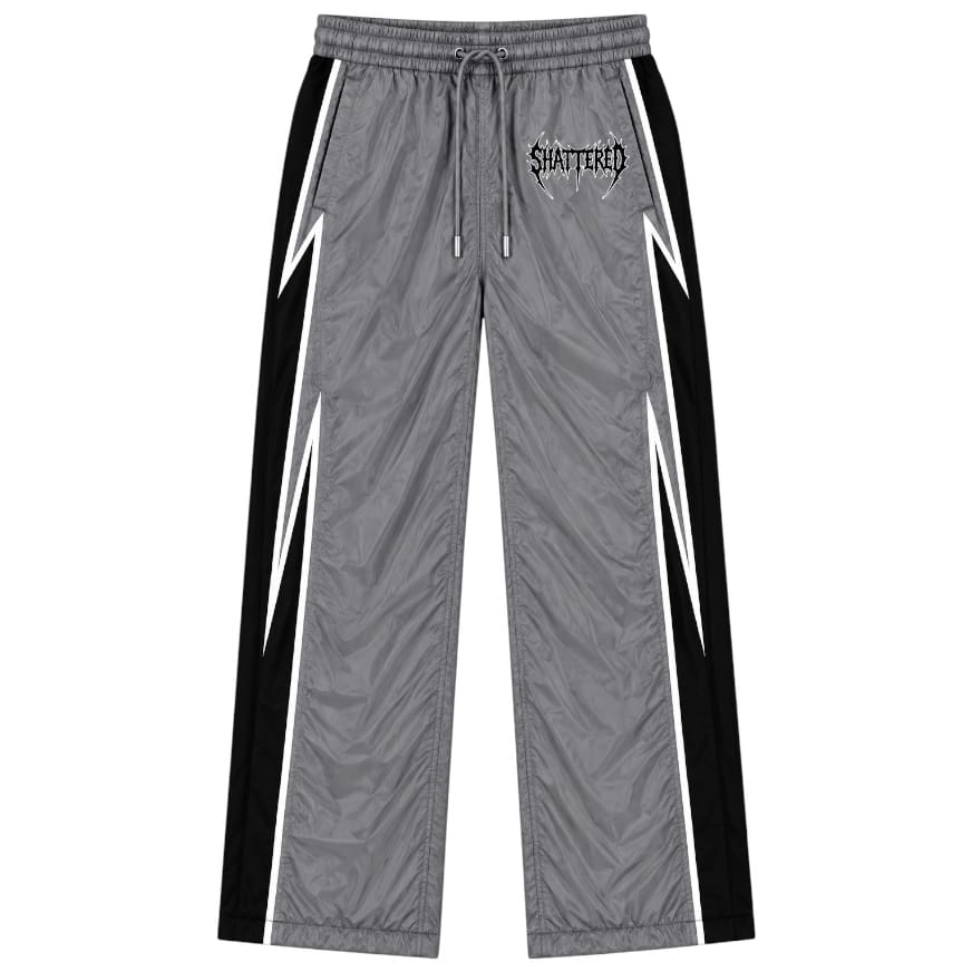 Shattered Hearts Track Peekaboo Nylon Set (Gray)