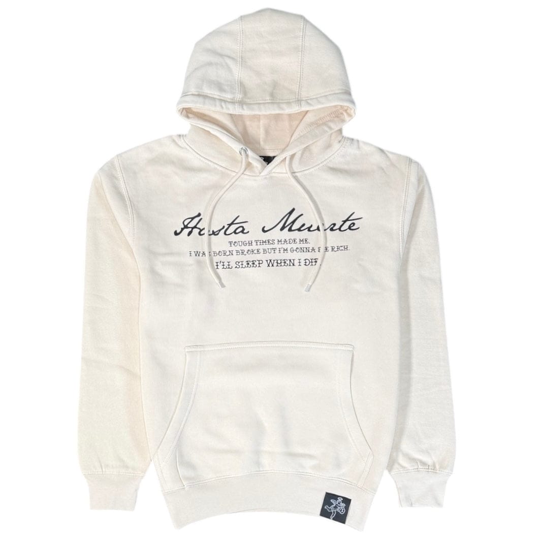 Hasta Muerte Red Shaded MM Tattoo Hoodie (Sandshell)