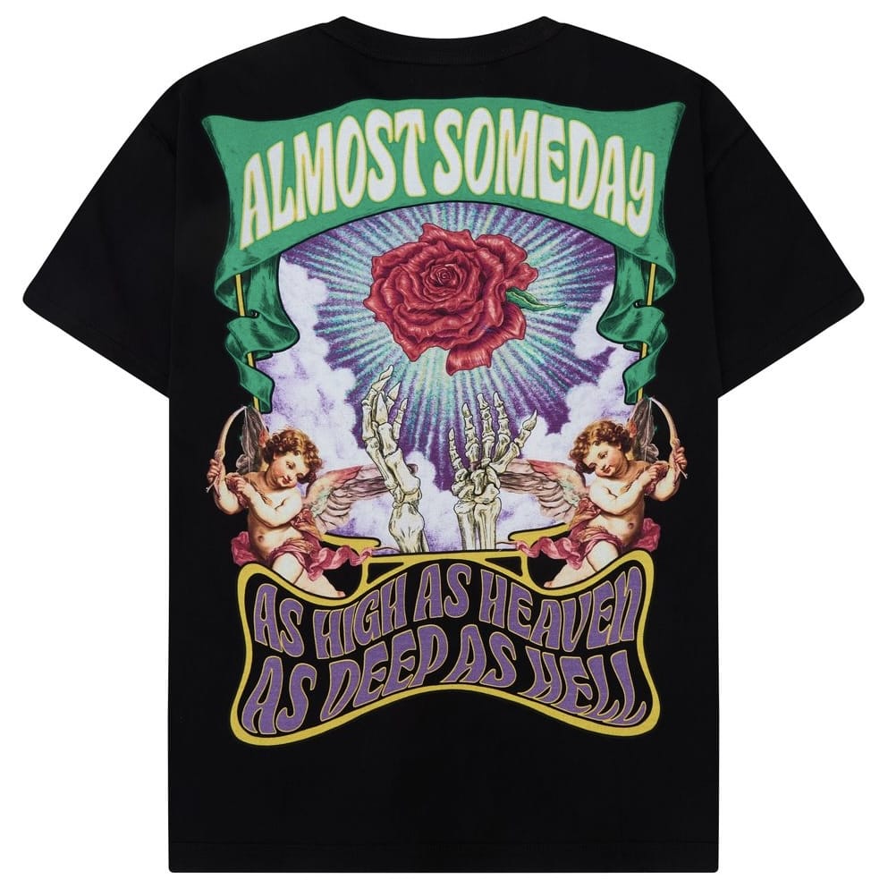 Almost Someday Holy Rose Tee (Black) AS-SUM26-014