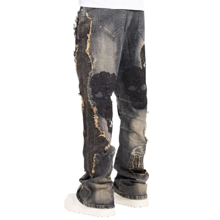 Guapi Sacred Skull Denim (Black Wash) 820SSD28