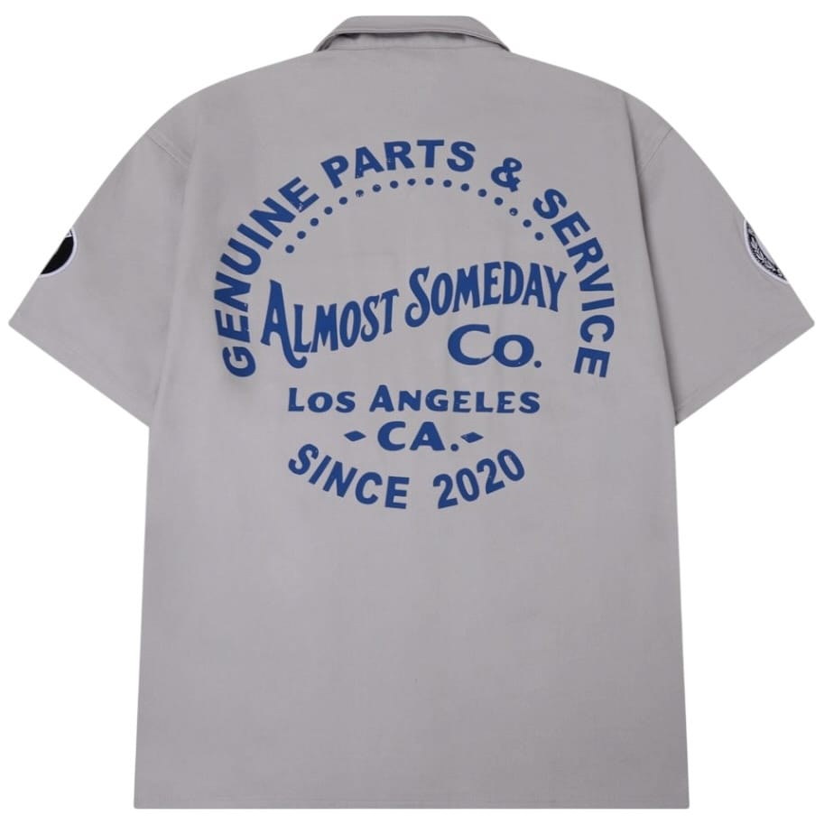 Almost Someday Mechanic Button Up Shirt (Khaki) AS-S26-126