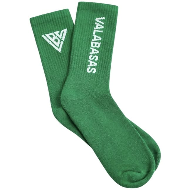 Valabasas Footprint Socks (Green) VAL-SOCK-001