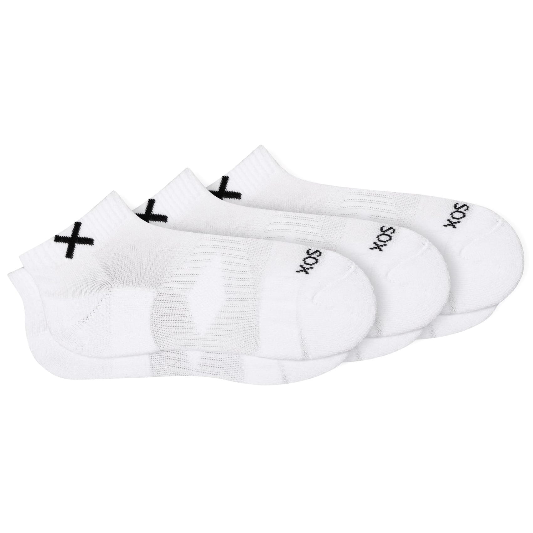 Odd Sox Basix Everyday Ankle Socks (White) 3-Pack