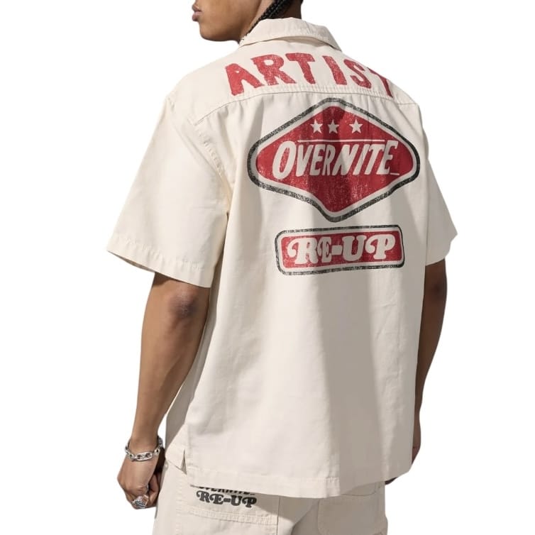 Jordan Craig The Re-Up Mechanic Shirt (Bone) 2058