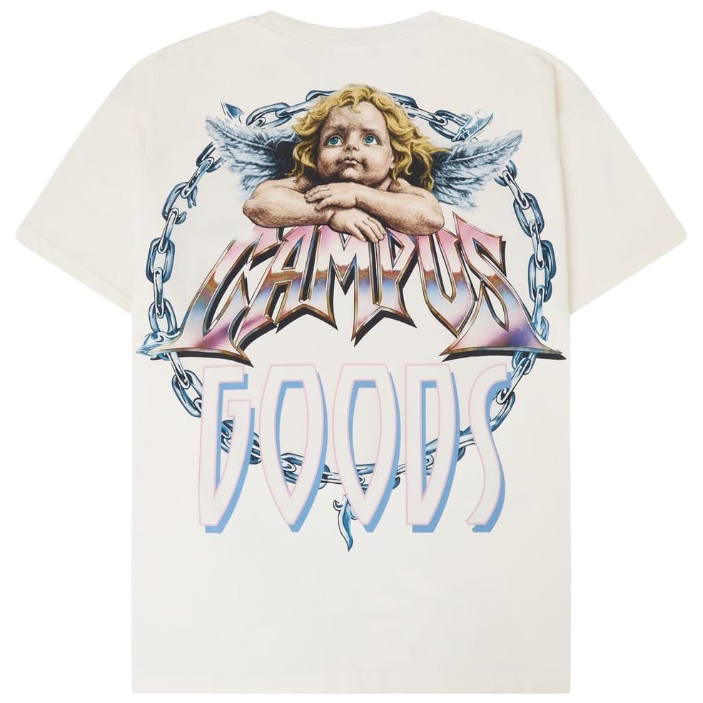 Campus Goods Metallic Tee (Cream) CG-FALL26-020