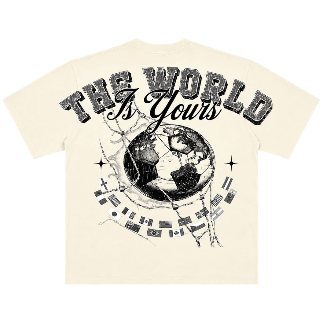 Roku Studio World Cup Faded Boxy Tee (Eggshell) RK1482111-EGG