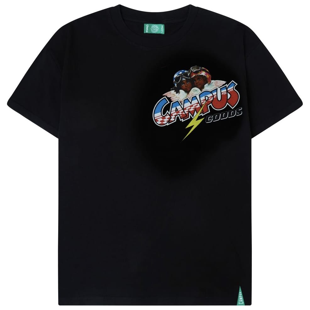 Campus Goods Checkpoint Tee (Jet Black) CG-FALL26-008