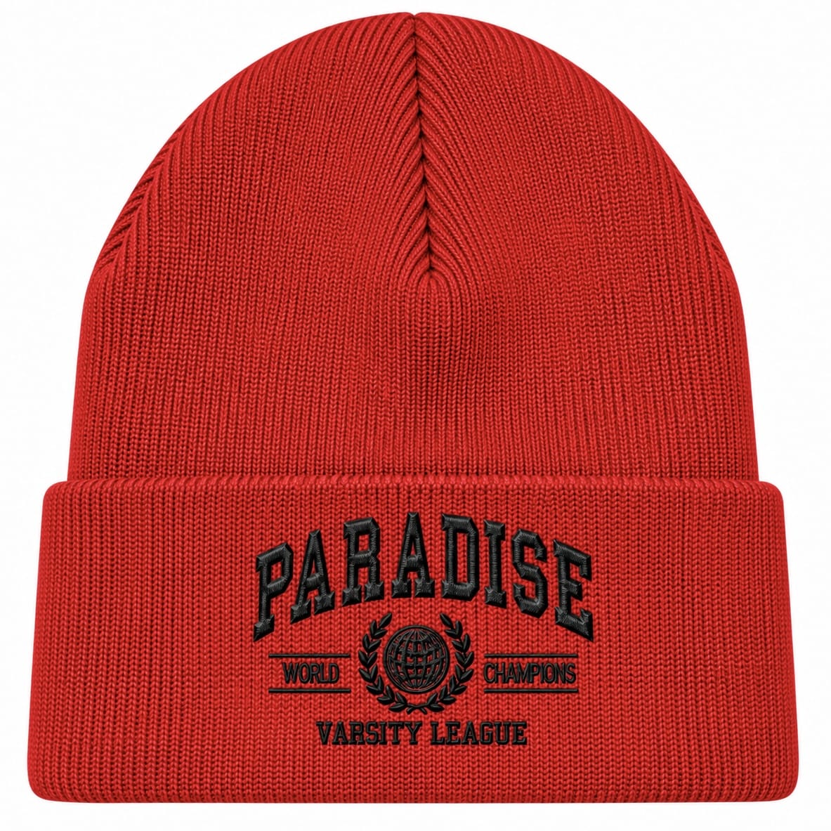 See You Paradise High Density Collegiate Beanie (Red) 8809C