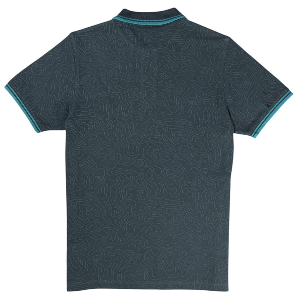 Psycho Bunny Dixon Printed SS Polo (Navy) B6K401R1PC