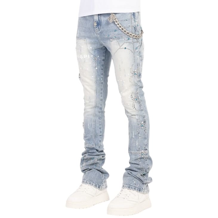 Guapi Spider Denim Jean (Aqua Blue) 836ABSD