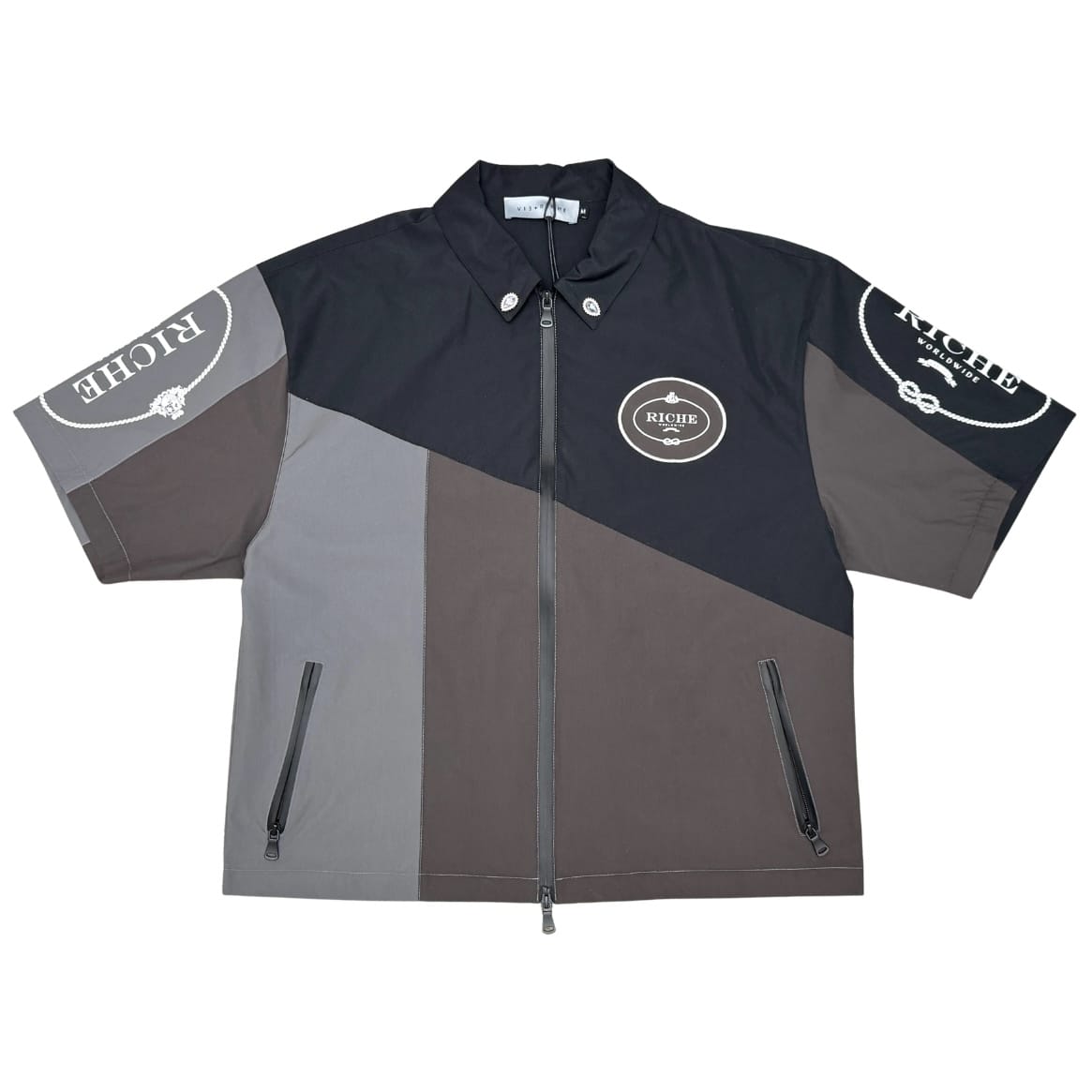 Vie Riche Monoblock Jacket Short Set (Black) VR2050/VR2051-BLK