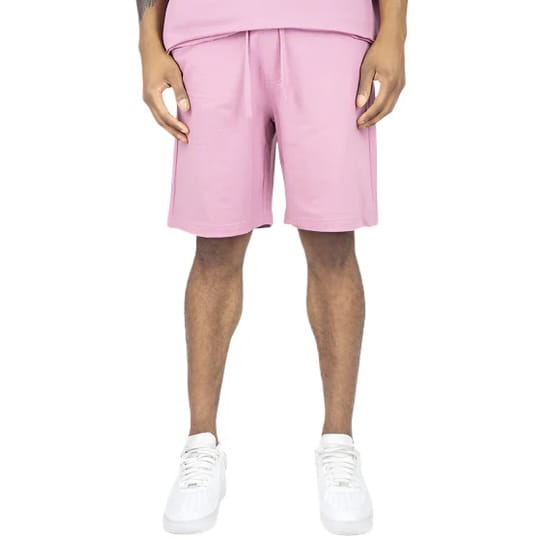 Rebel Minds Heavy Terry Shorts (Sage Pink) 351-951