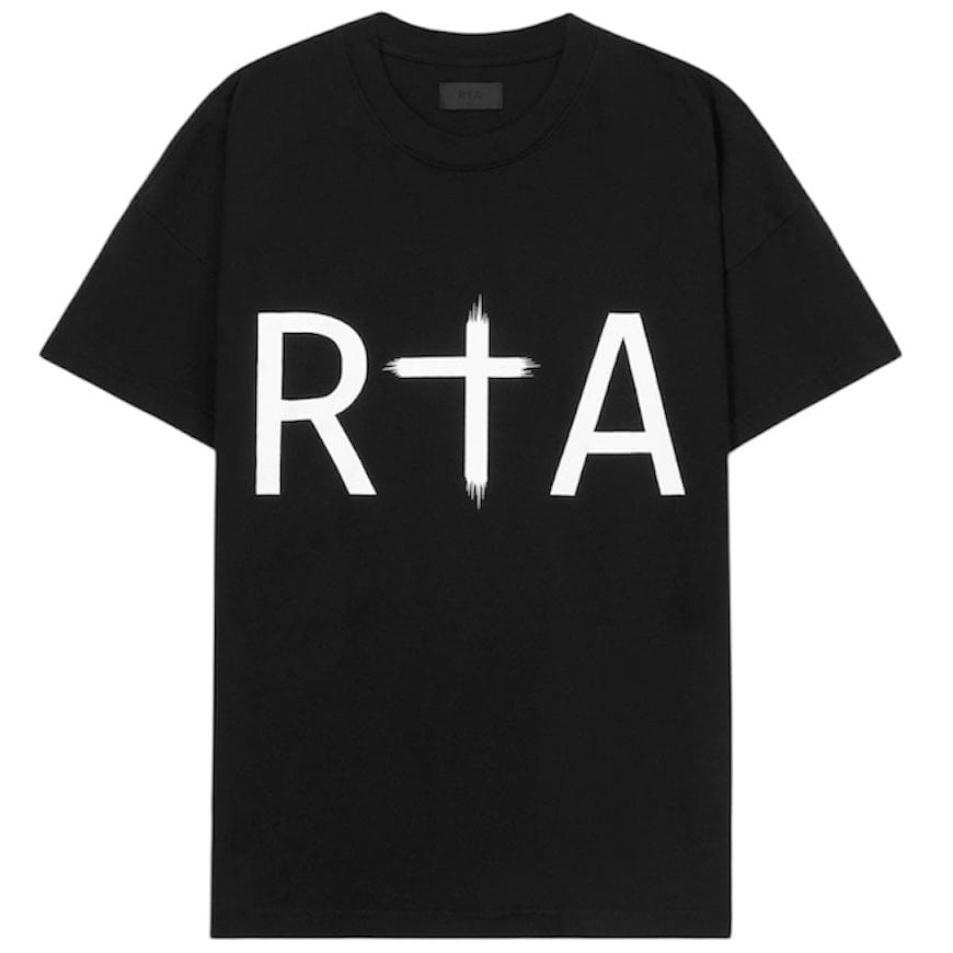 Rta Liam Short Sleeve Logo Tee (Black/White) ME00K83-T1192BKFWT