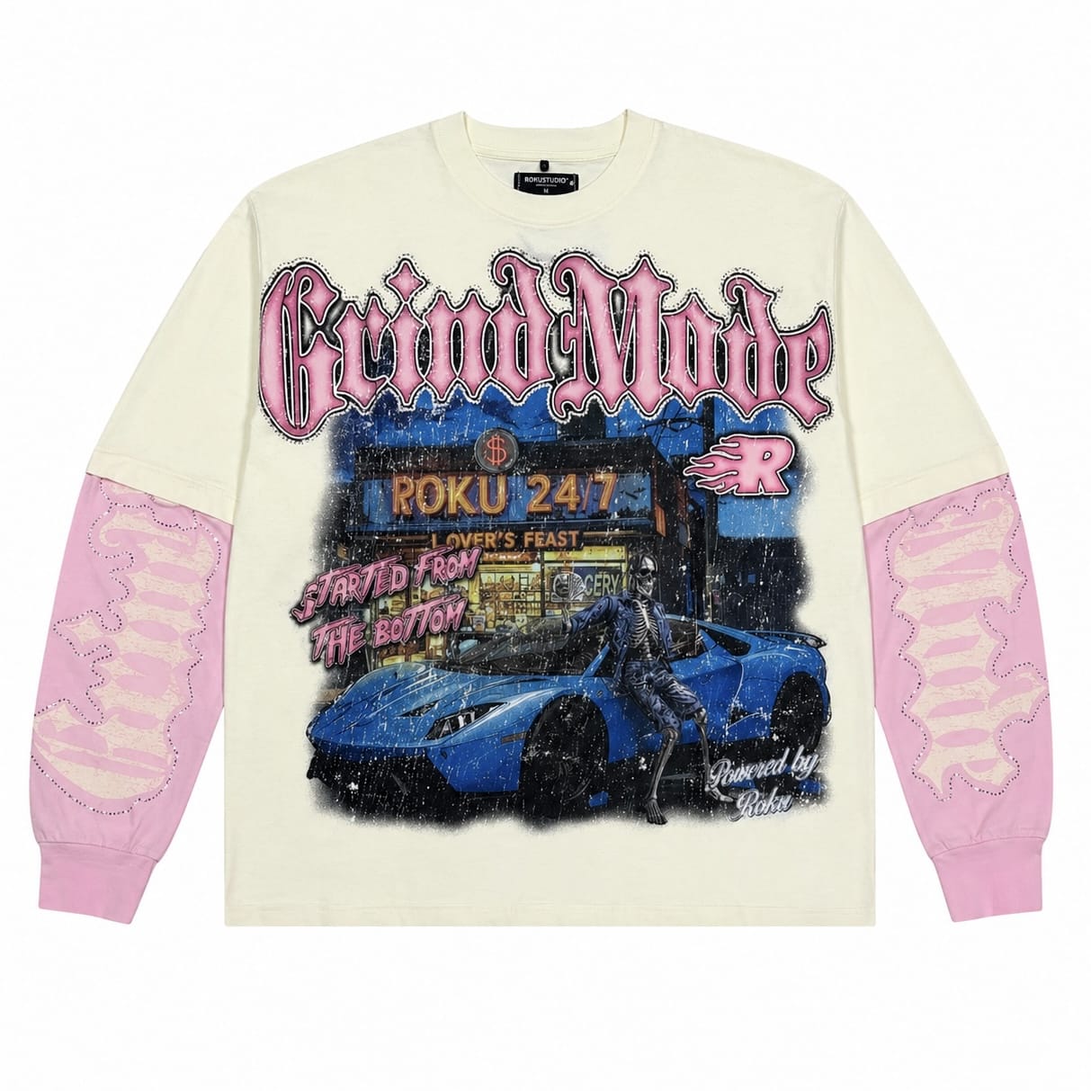 Roku Studios Grind Mode Twofer Long Sleeve Tee (Eggshell) RK1481962-EGG