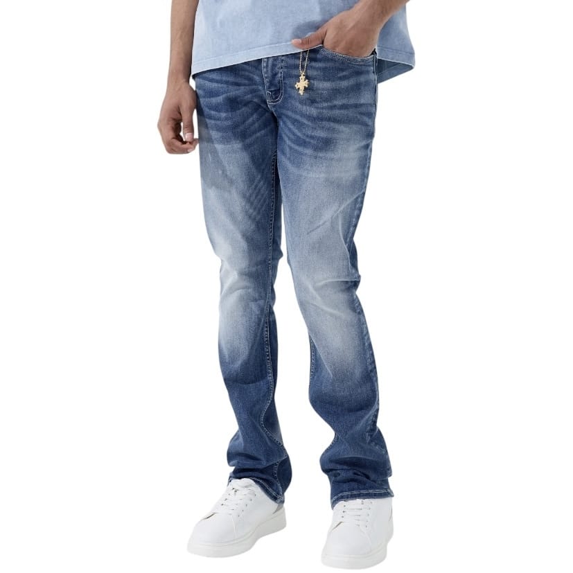 See You In Paradise Super Skinny Stacked First Class Denim (Aged Wash)