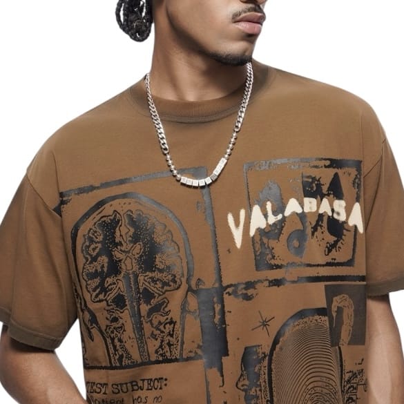Valabasas Cyber Tee (Brown) VLBS-VT1-1086