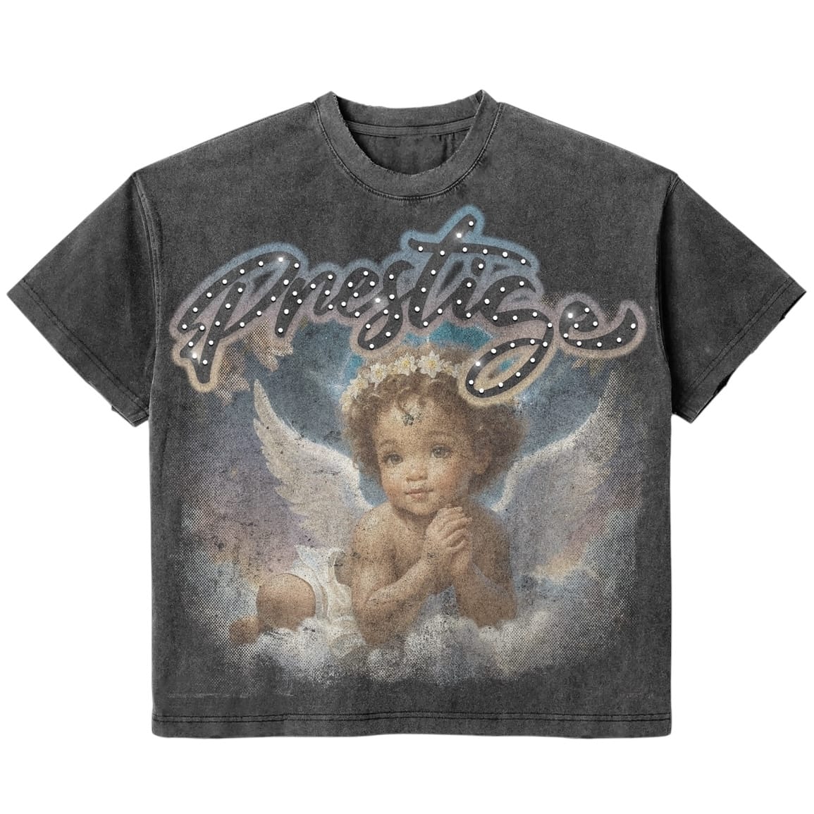 Prestige Collection Angel Tee (Black Wash)