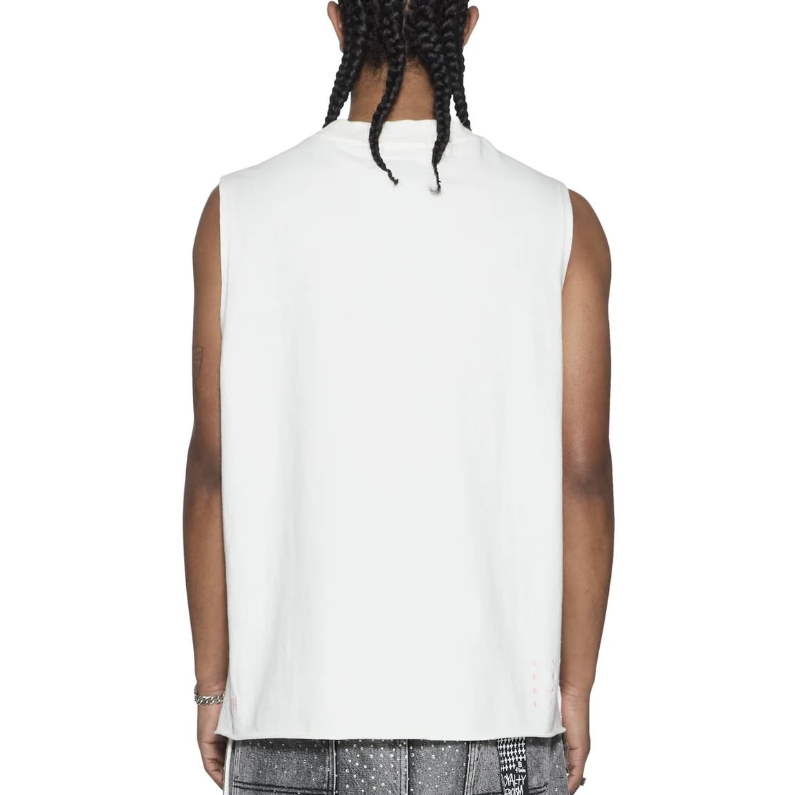Ksubi Laybel Ekcess Cut Off Tee (Tru White) MPF26TA010