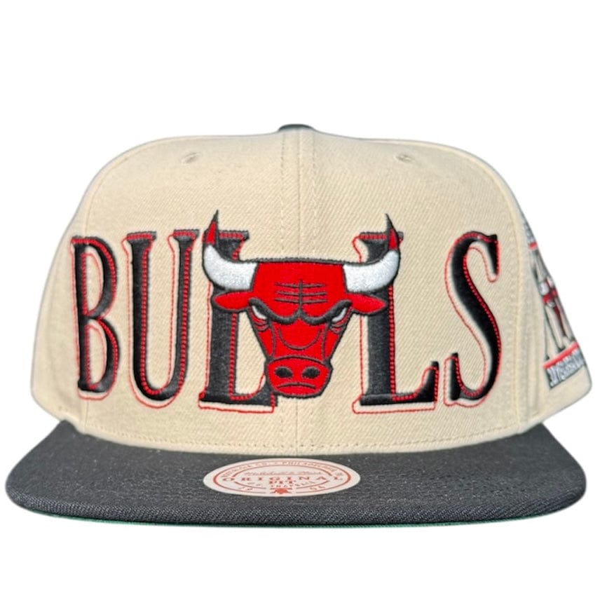 Mitchell & Ness Nba Chicago Bulls Across The Board Snapback (Cream)