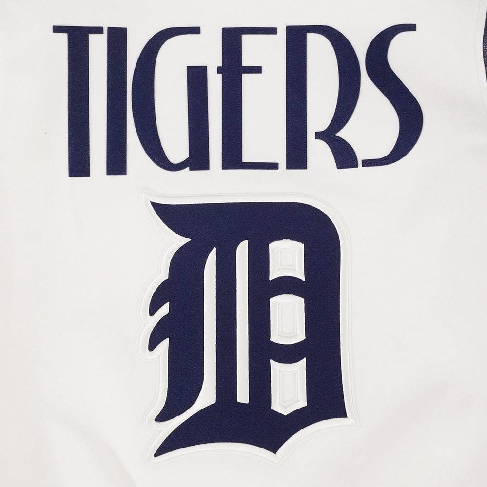 Pro Standard MLB D. Tigers Original Players Varsity Jacket (Eggshell/M.Navy)