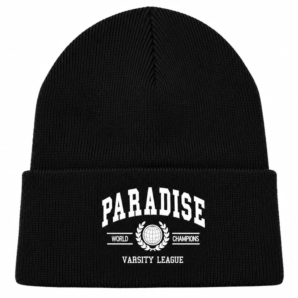 See You Paradise High Density Collegiate Beanie (Black) 8809C