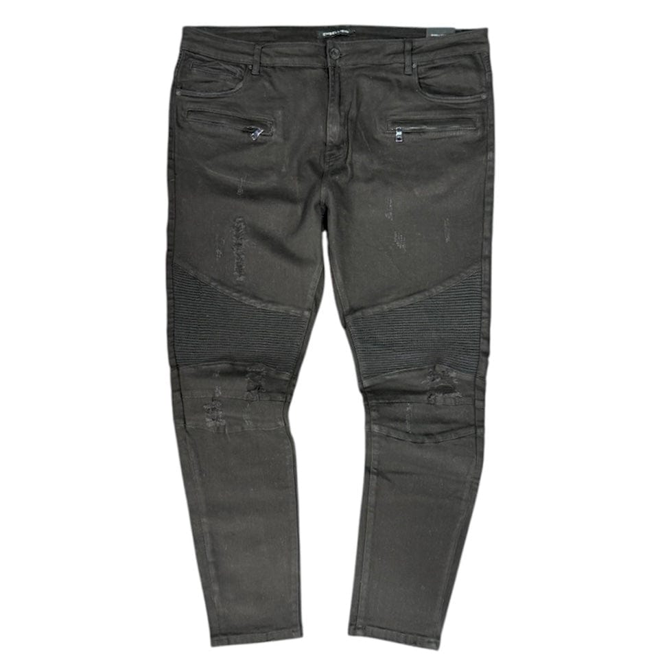 Embellish Moto Denim Jean (Black) EMBSPNCR-BKR