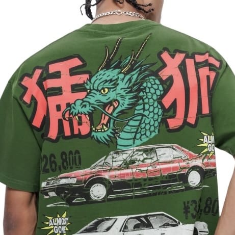 Valabasas Japanese Motors Tee (Green) VLBS-VT1-1102
