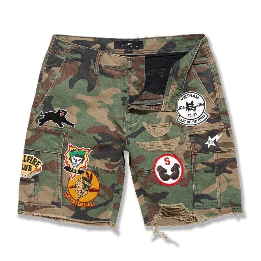 Jordan Craig Retro War Angel Cargo Shorts (Vintage Camo) 4425C