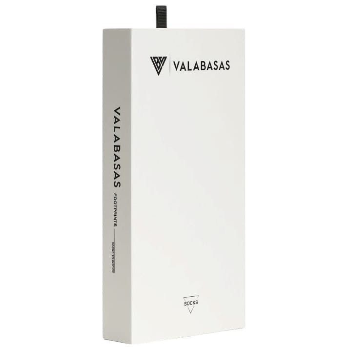 Valabasas Footprint Socks (White) VAL-SOCK-001