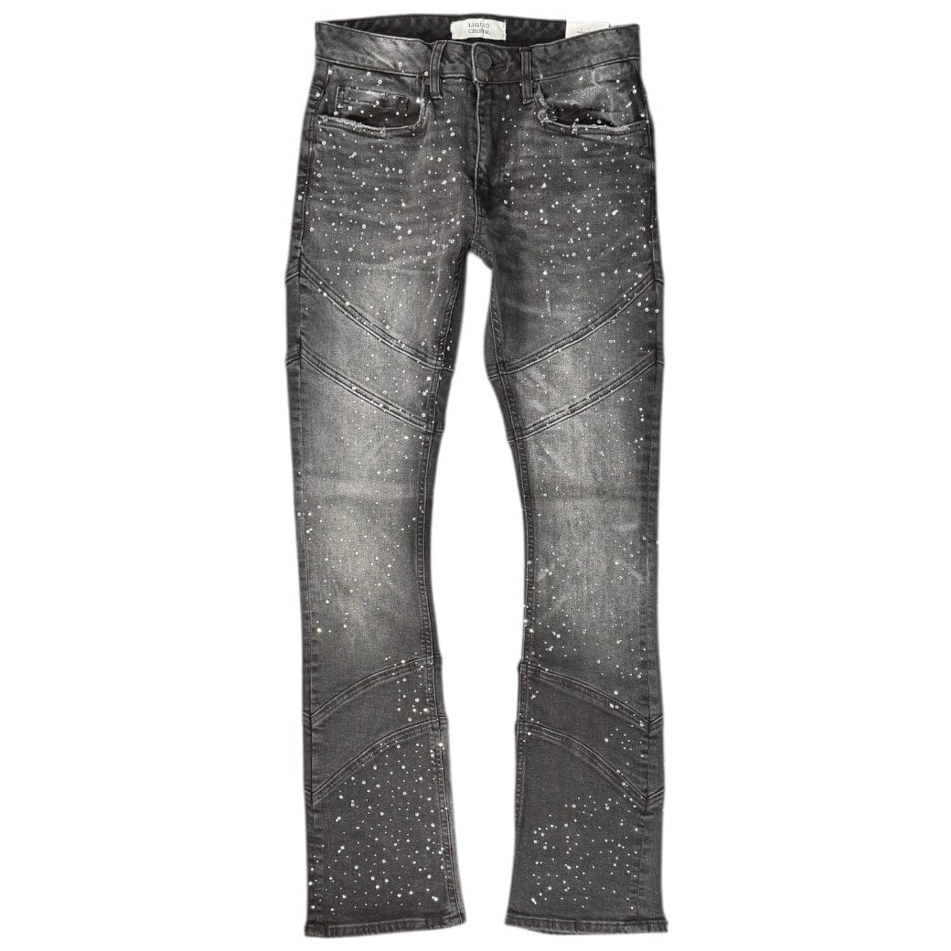 Liquid Crystals Sharp Stacked & Crystal Jean (Black Ice) JTF2333