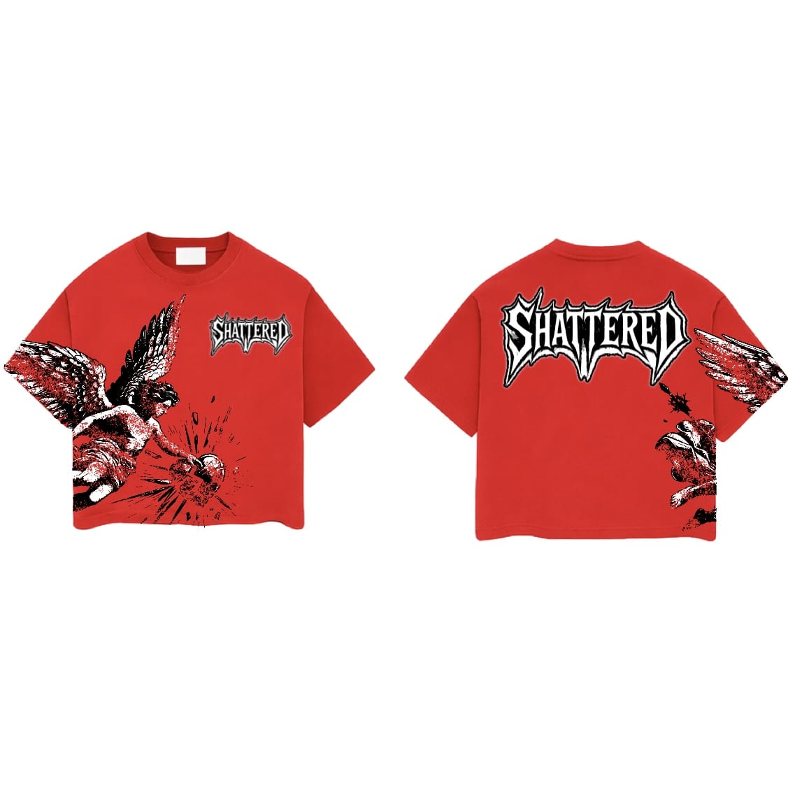 Shattered Hearts Catchin Feelins Tee (Red)