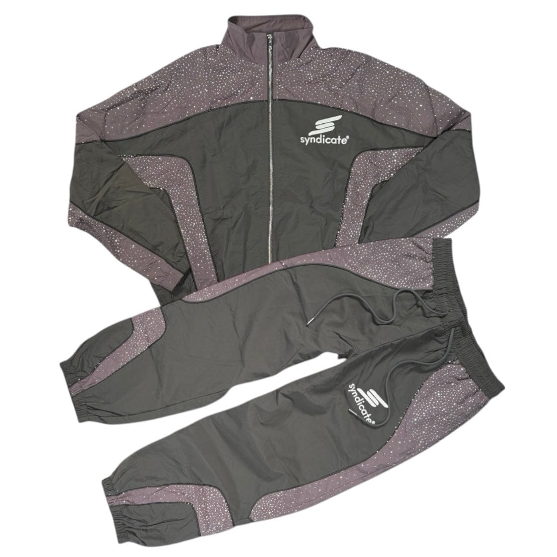 The Syndicate Nylon Jacket & Pants Set (Black)
