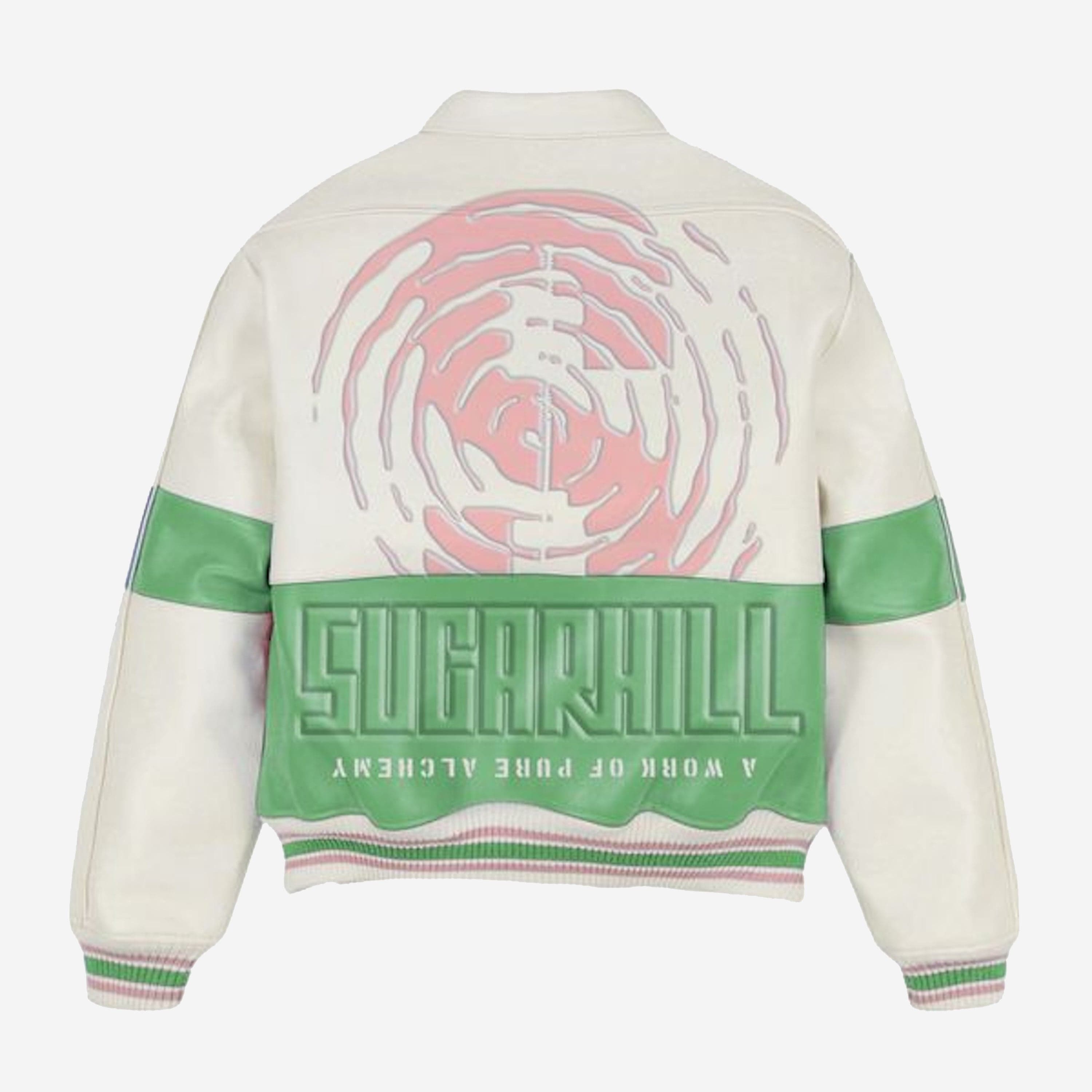 "Alchemy" Racer Jacket (pink/green)