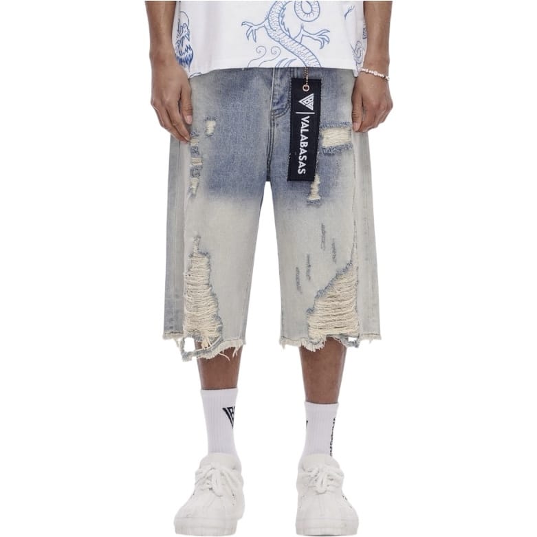Valabasas Fuse Denim Shorts (Light Blue Wash) VLBS-VSH1-1005