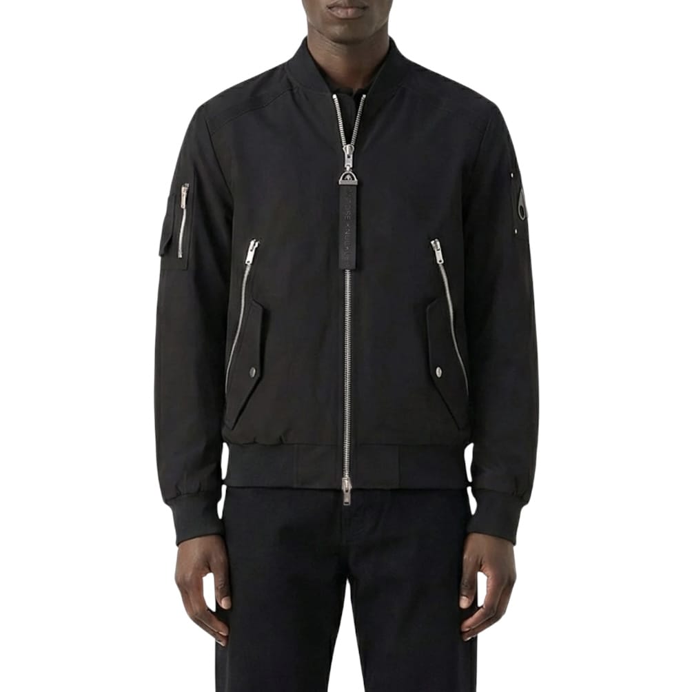 Moose Knuckles Courville Bomber Jacket (Black)