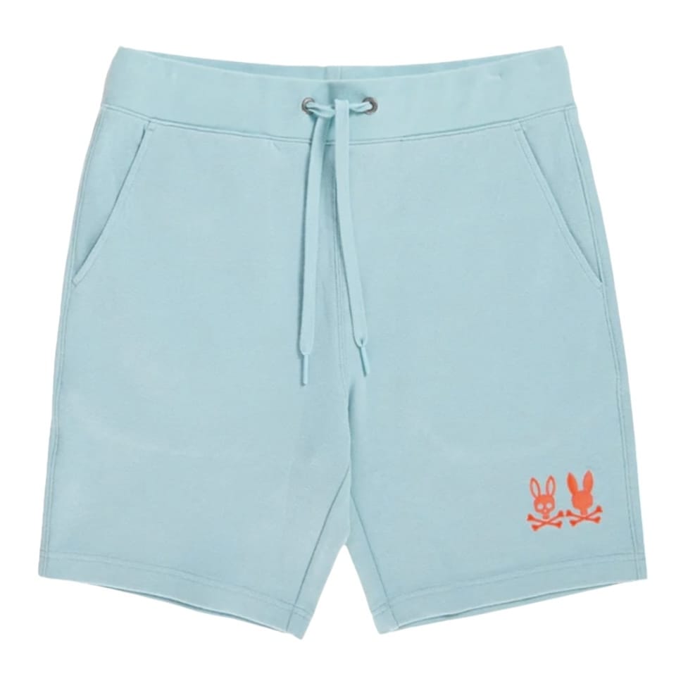 Psycho Bunny Kingwood Sweatshort (Seafoam) B6R936Y1FT