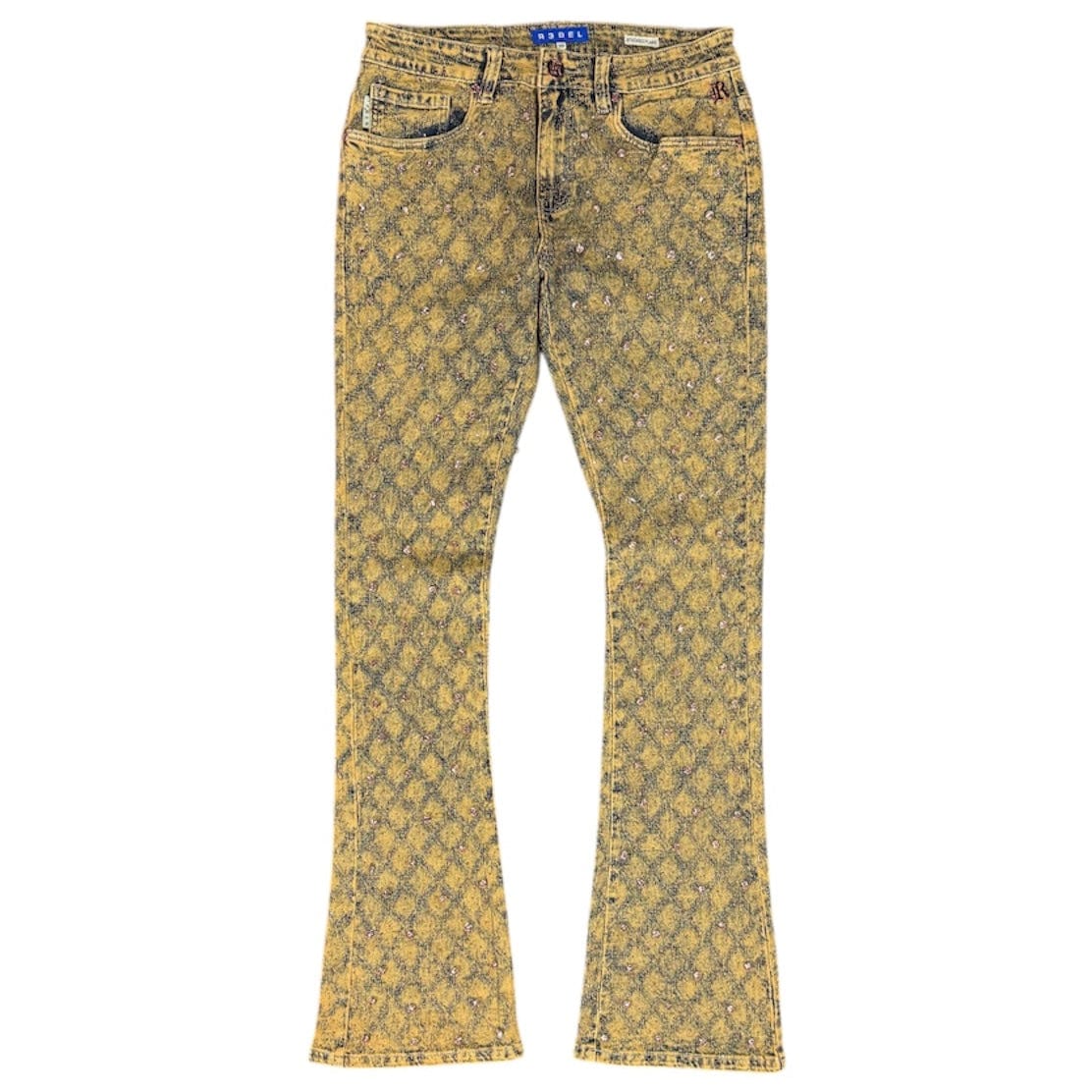 R3bel Denim Diamond Stacked Jean (Rust) 652-630-RUST