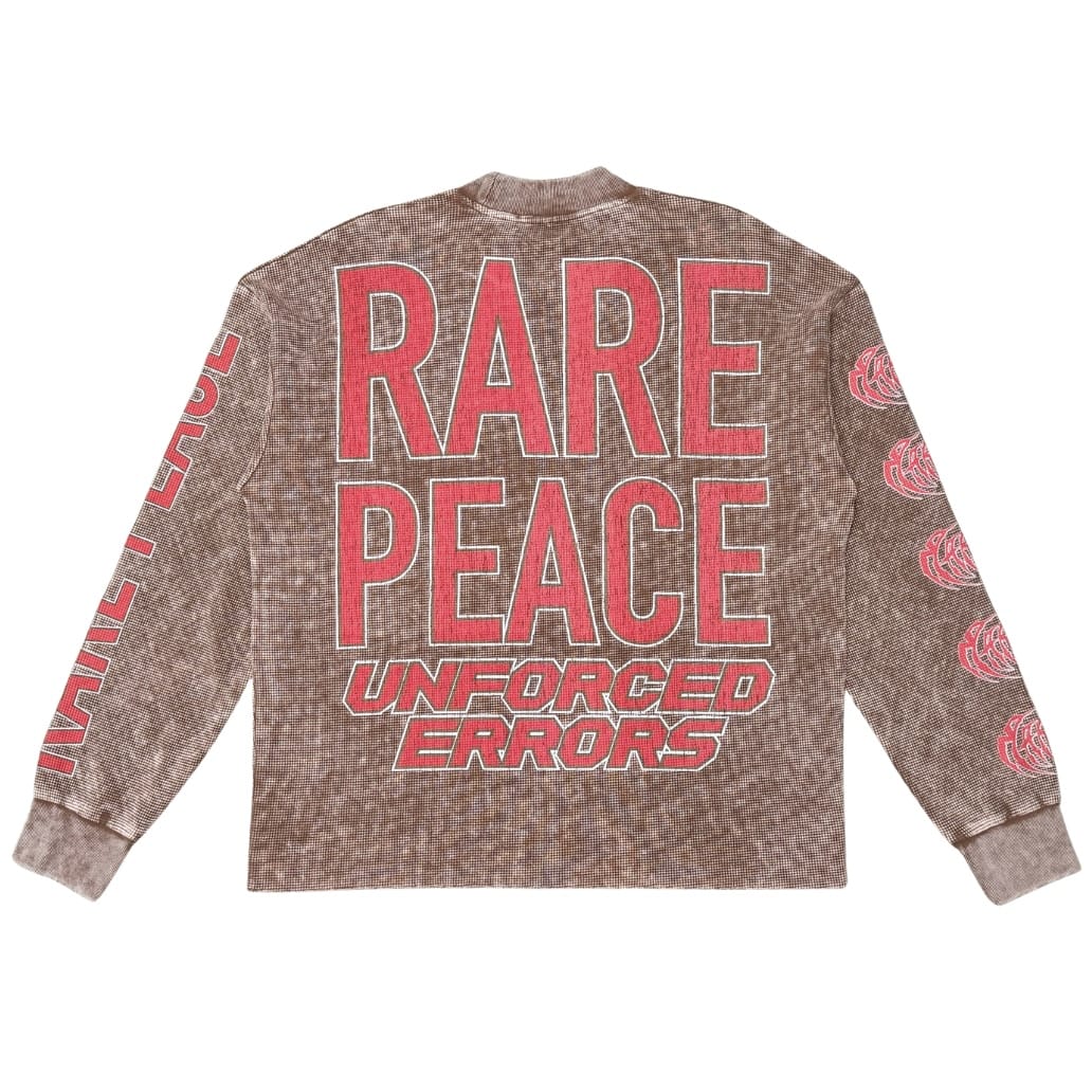 Rare Peace Unforced Errors W/ Rhinestones LS Thermal (Brown) RK6036