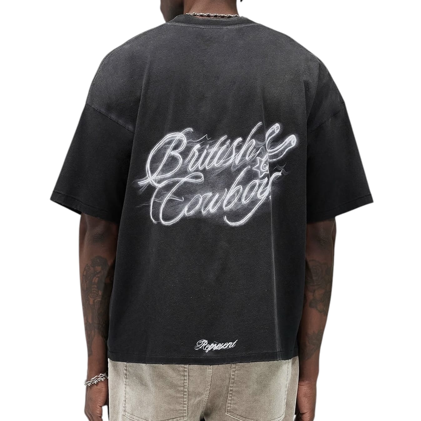 Represent British Cowboys Tee (Stained Black) MLM100592-04