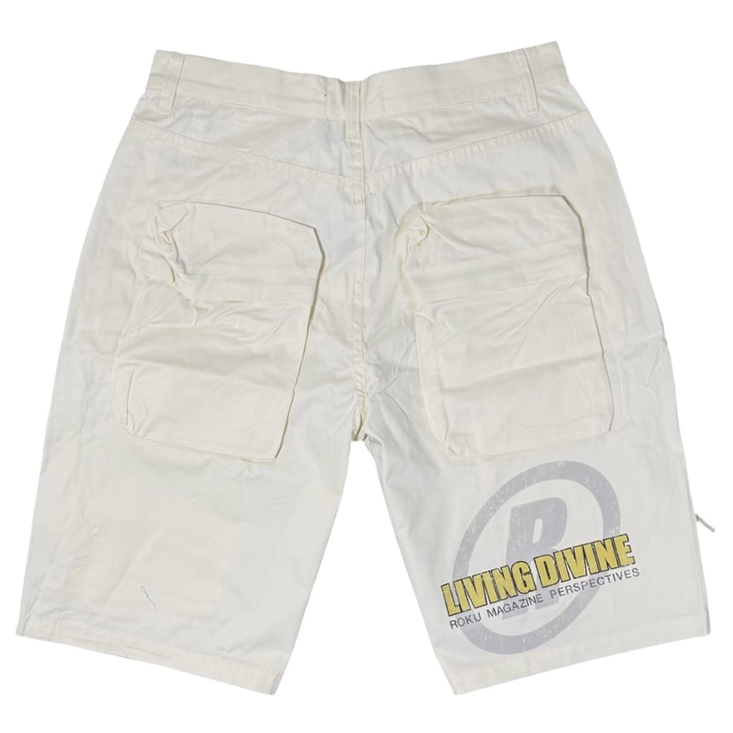Roku Studios Divine Woven Shirt & Short Set (Eggshell)