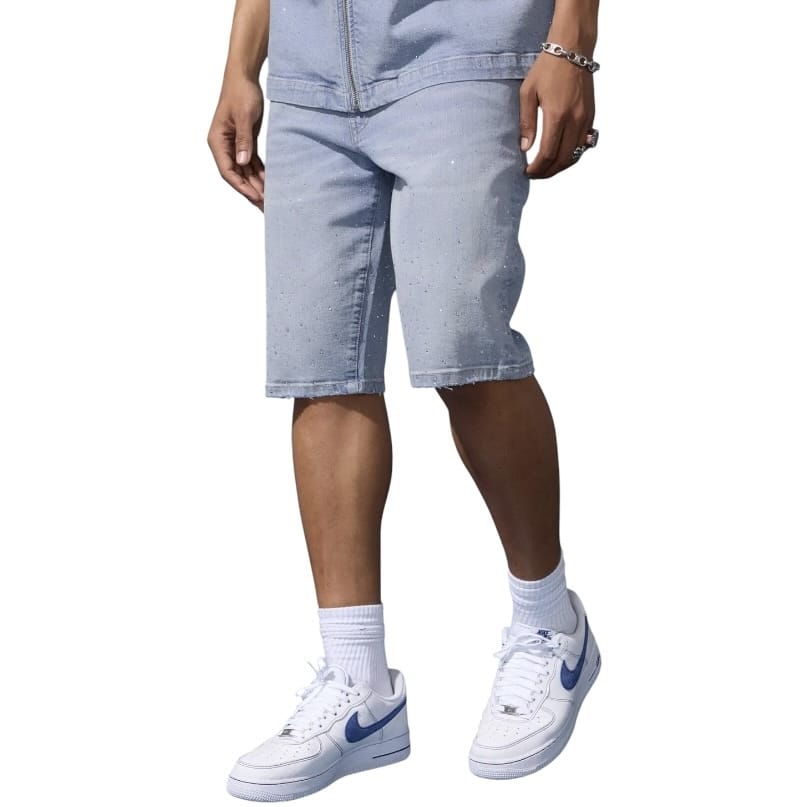 Jordan Craig Og Radiant Denim Shorts (Ice Blue) J108S