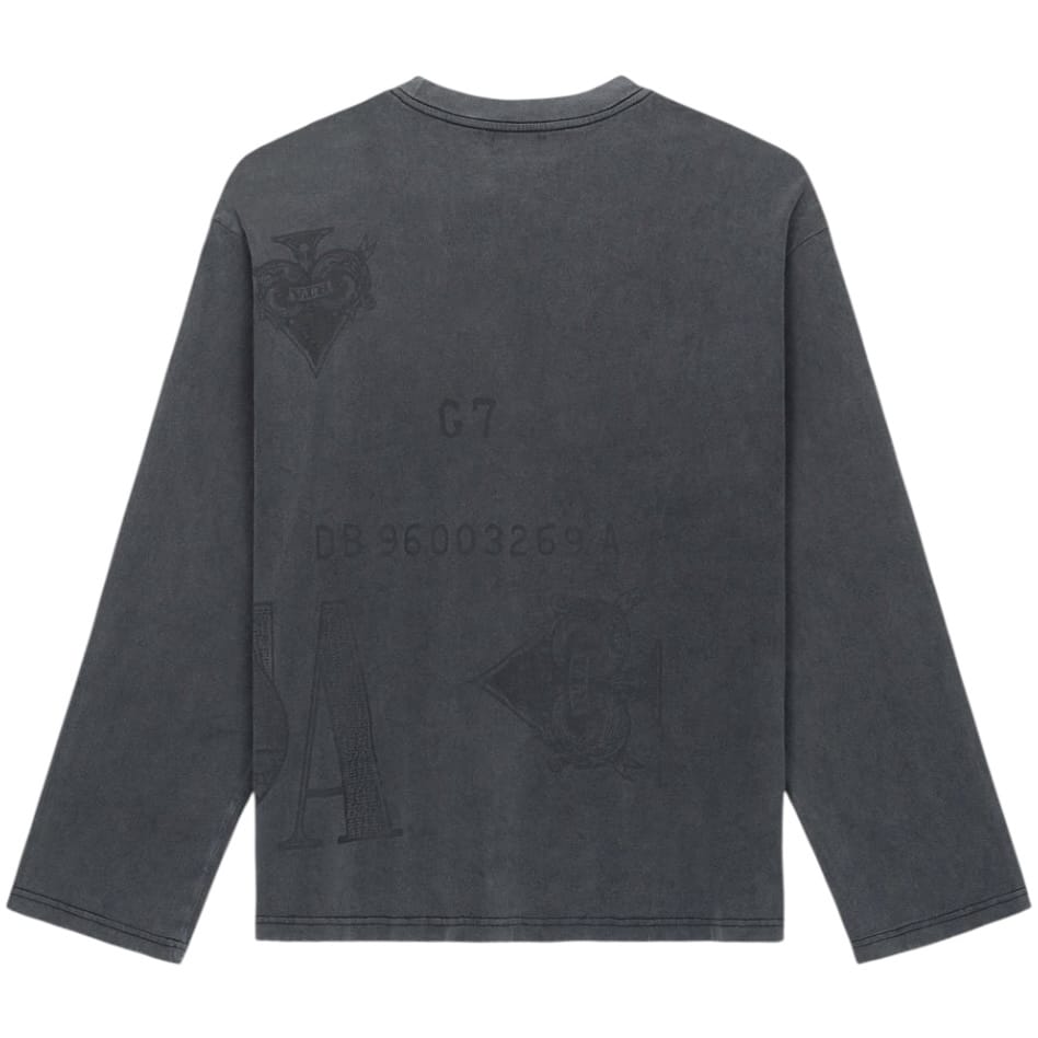 Rta Marceau Oversized Long Sleeve Tee (Vintage Black Counterfeit)